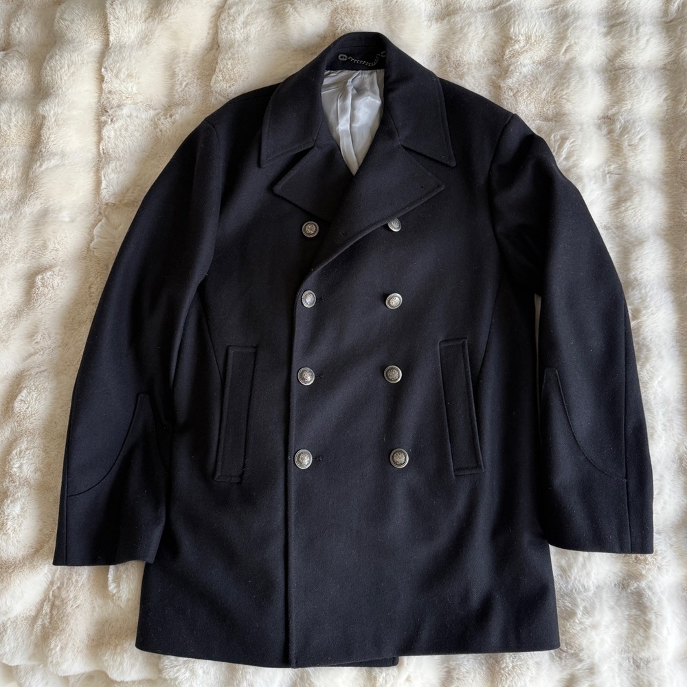 Charles Tyrwhitt Navy Double-Breasted Pea Coat